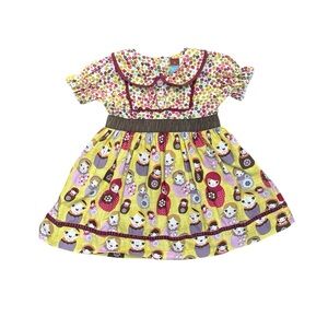 Matilda Jane Character Counts Anastasia Nesting Dolls Russian Girls Dress Sz. 4